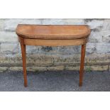 Late 19th Century Fruit Wood Card Table