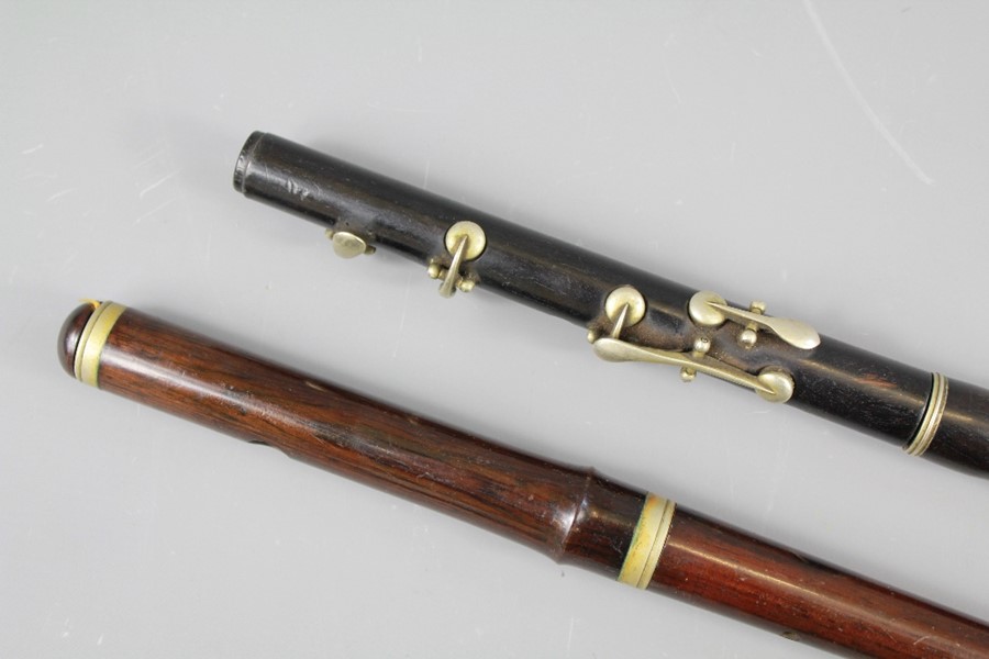 Antique Rosewood Flute - Image 2 of 2