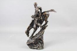 After Frederic Remington Bronzed Statue