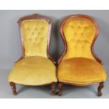 Two Victorian Nursing Chairs