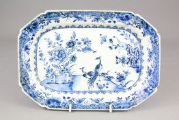 A Blue and White 18th Century Plate