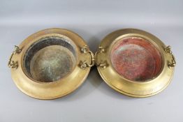 A Pair of Brass Spanish/Portuguese Braziers