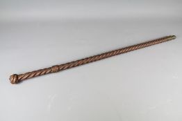 Antique Wood Carved Walking Stick.