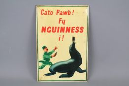 A Vintage Welsh Guinness Show Card