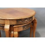 A Segmented Oak Occasional Table