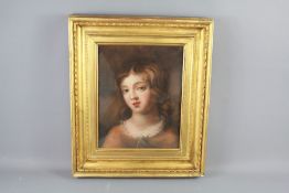 A Victorian Pastel Portrait of a Young Woman