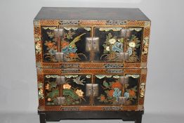 A Black Lacquer Painted Chinese-style Chest