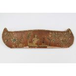 A 19th Century Delicate Huron Embroidered Canoe