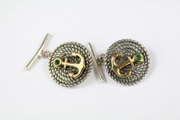 A Pair of Silver Cufflinks