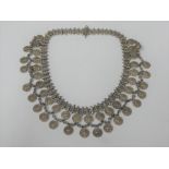 An Eastern Mediterranean Silver Coin Necklace