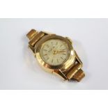 A Lady's 18ct Yellow Gold Wrist Watch