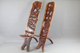 Two African-Style Stools