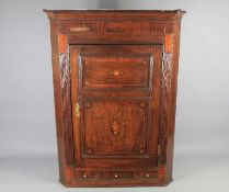 An Antique Oak Corner Cabinet