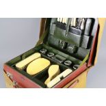 A Gentleman's Leather Vanity Travelling Case