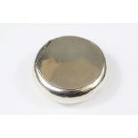 A Victorian Silver Circular Tobacco Box