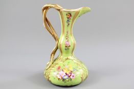 Chamberlain and Co Worcester Green Glazed Vase