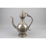 An Indian White Metal Ewer