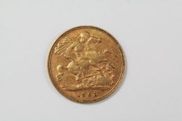 An Edward VII Gold Half Sovereign dated 1903