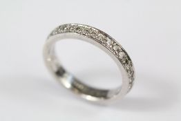 A Bespoke Platinum Diamond Full Eternity Ring