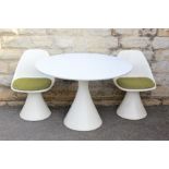 A 1970's Retro Cream "Arkana Bath GB" Round Table