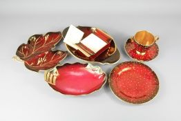 A Small Selection of Carlton-ware "Rouge Royale" Range