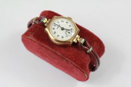 A Lady's Yellow Gold Cocktail Watch