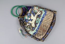 A Chinese Silk Embroidered Bag