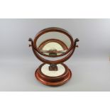 An Edwardian Circular Vanity Mirror