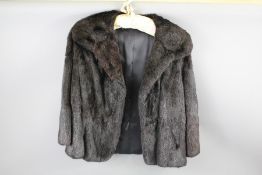 A Lady's Black Mink Short Coat