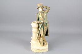A Continental Ceramic Figurine of an 18th Century Style Man