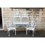 Antique White Painted Garden Suite