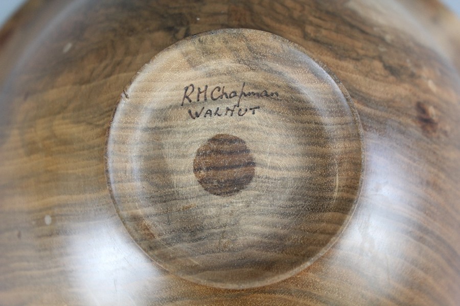 Richard M. Chapman- Turned Walnut Bowl - Image 4 of 4