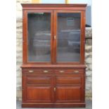 Antique Mahogany Library Bureau