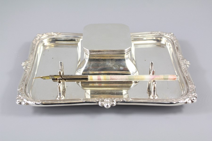 Asprey of London Silver Inkwell