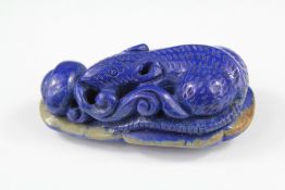 A Chinese Lapis Lazuli Carving