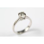 An 18ct White Gold Diamond Solitaire