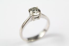 An 18ct White Gold Diamond Solitaire