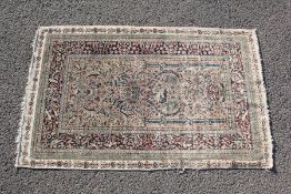 Antique Persian Silk Prayer Rug