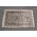 Antique Persian Silk Prayer Rug