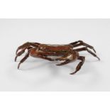 A 20th Century Chinese Cast Bronze Crab
