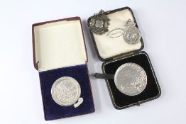 Two Silver Medallions