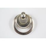 A Circa 1970's Silver Grosse Modernist Disc Brooch