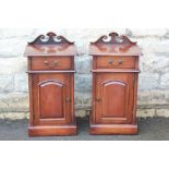 A Pair of Mahogany Pot Cupboards