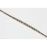 A Vintage White Gold and Diamond Bracelet