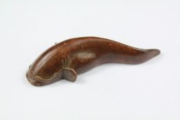 A 20th Century Chinese Cast Bronze Salamander