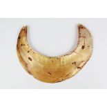 An Antique Wahgi Valley Papua New Guinea Kina Shell Collar