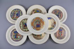 A Set of Limited Edition Hornsea Plates