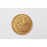 An Edward VII Gold Half Sovereign dated 1904