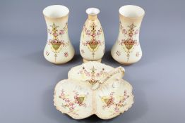 Collection of Crown Devon 'Etna Pattern' Porcelain