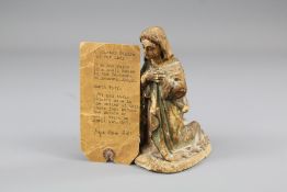 Antique Plaster Figure of Our Lady Mary